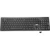 APM Tastiera APM Wireless, 2,4 GHz, AZERTY, 105 tasti ergonomici, Francese, Scorciatoie multimediali, Compatibile con PC Computer Portatile MacOS Windows Linux, 100041