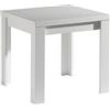 AVANTI TRENDSTORE Monza - Tavolo moderno per sala da pranzo con funzione estraibile in legno laminato di colore bianco opaco, allungabile fino a 136 cm. Dimensioni: LAP 80/136x78x80 cm