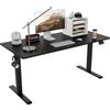 TRIUMPHKEY 140x60cm Scrivania Regolabile in Altezza,Elettrica Scrivania Ufficio con Funzione di Memoria,Tavolo da Computer,Postazione di LavoroStanding Desk 71-119 cm?Nero?