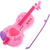 jojofuny Giocattolo per violino per bambini, giocattolo musicale simulato, per violino e violino (rosa)