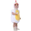 Spooktacular Creations Costume unisex da gallo per beb猫, costume da gallina con cappuccio 3D, costume da animaletto per bambini, per bambini a tema animali, festa di Halloween (18-24 mesi)