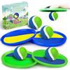 Jalunth Cattura Racchette Palline Set - Velcero Racchettoni Giochi Spiaggia Mare Esterno Giardino Bambino Bambina Bambini Bimba Bimbo Adulti Famiglia Giocattoli 2 3 4 5 6 7 8 10 12 Anni Pasqua Regalo