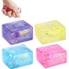Xaosin 4 palline antistress per bambini e adulti, giocattolo antistress, cubetti di ghiaccio Fidget Toys, Squeeze Cube per bambini, giocattolo antistress per ansia e antistress
