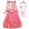 Tyidalin Vestito da Principessa Aurora Bambina Bella Addormentata Ragazze Costume Fantasia da Compleanno Carnevale Natale Festa
