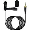 MICMXMO Lavalier Lapel Microfono Compatibile con Sennheiser Trasmettitore Wireless G1 G2 G3, Omnidirezionale Condensatore Microfono Cravatta (Presa 3.5 Stereo a vite di blocco)