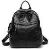 SCOFY FASHION Zaino da donna in morbida pelle PU carino piccolo zaino per la scuola borsa per libri borsa moda, S2 Nero