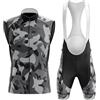 Mydawan Completo Ciclismo Uomo Abbigliamento Bici MTB Estivo Maglia Ciclista Senza Maniche,Maglietta Bicicletta Gilet e Salopette Pantaloncini con 9D Gel Imbottiti,Tuta da Ciclo Asciugatura Rapida(12,5XL)