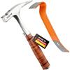PICARD Martello da carpentiere, superficie liscia, n. 790 + Pied-de-biche BlackGiant® + Adesivo | Martello da carpentiere professionale 800 g | Magnete porta chiodi | Martello
