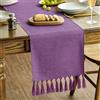 Artoid Mode Runner da tavolo in stile boho, in lillà, decorazione rustica per la fattoria, con fiocco, 33x243 cm, ideale per la cucina, la sala da pranzo, le feste di primavera, le nozze e le vacanze