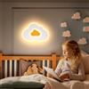 AOEH Plafoniera LED Camera Da Letto Cameretta Nuvole Lampada Da Soffitto Plafoniera Per Bambini Applique Da Parete In Legno 17w 3000k Plafoniera Per Cameretta Dei Bambini, Stanza Dei Giocattoli, 30cm
