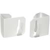 2x Hook finestra per Bastoni per Tende/Coni retinici vitrage/tende Bianco 12-20mm Universale