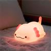 Refluxe Axolotl Lampada da Notte, Lampada Tattile in Silicone Carina con Timer, Lampada LED Ricaricabile da Comodino, Regalo per Bambine e Bambini, Decorazione per Stanza dei Bambini(Dinosaurs)