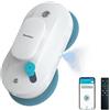Mamibot W110-P - Robot di pulizia per finestre, automatico e intelligente, anti-goccia, con app e telecomando, per vetro, piastrelle, 12 panni (Bianco)