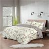 SeventhStitch Set copripiumino stampato con motivo floreale bianco e traspirante, con federe, per letto matrimoniale, king size, super king size, facile da pulire (king size (standard Regno Unito), fiore)