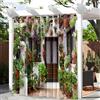 Treer 3D Tenda da Esterno Impermeabile con Occhielli, Tende per Gazebo Balcone Esterno Oscurante, Tende per Esterni con Anelli 1 Pannello, per Pergolato, Cortile (W132*L137cm,Piante da Muro B)