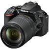 Nikon D5600 + AF-S DX NIKKOR 18-140 mm VR, Fotocamera Reflex Digitale, 24.2 Megapixel, LCD Touchscreen 3, Bluetooth, SD 8 GB 300x Premium Lexar, Nero [Nital Card: 4 Anni di Garanzia]