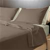Ipersan Set Completo Lenzuola Matrimoniali, 100% Cotone Percalle, 1 Lenzuolo da sopra 240x290cm + 1 Lenzuolo da sotto 180x200+25cm + 2 Federe 83x52cm, Tinta Unita, Doppia Colorazione, Made in Europe