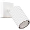 SOLLUX lighting Lampada Da Parete Applique Da Parete In Alluminio 1 Paralume 8 x 16 x 16 cm Karbon Bianco