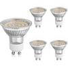 HCFEI Lampadina LED GU10, 3 W, 425 lm, senza tremolio, AC 100-240 V, SMD LED faretto 120° classico, sostituisce lampadine alogene da 50 W (5 - bianco caldo 3000 K)