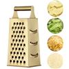 Buyer Star YDware, grattugia quadrata in acciaio inox, altezza 23,7 cm, grattugia per verdure in acciaio inox, adatta per verdure, ecc., 1 pezzo (oro champagne)