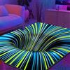 Dwafill Tappeto Salotto, 120 * 180CM Tappeto 3d Pavimenti, Illusione Ottica, Illusion Rug, Tapis de Souris Gaming, Tappeto da Gioco, per l'arredamento della Camera da Letto della Sala da Pranzo