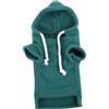 ulafbwur Felpa con cappuccio per animali domestici con cappuccio carino furetto tinta unita coulisse felpa con cappuccio in pile spesso anteriore elastico criceto guinea vestiti lavabile felpa per animali