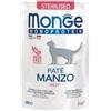 Generico Monge Monoprotein Gatto Patè, alimento completo monoproteico per gatti sterilizzati, monge umido gatto gusto MANZO | 12 bustine da 85 grammi l'una.