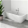 evineo ineo2 vasca da bagno ad angolo L: 180 La: 80 cm, angolo sinistro della stanza, BE4007WM, ineo2 bianco opaco [Vasche da Bagno > Vasche da Bagno ad Angolo]