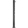 Gre AR1130 - Doccia solare da esterno per piscina. Doccia da giardino in alluminio nero, con capacità di 32 litri.