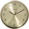 DRW Orologio da parete in alluminio con lancette in oro e nero 30 x 4 x 30 cm