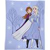 CTI Frozen 2 Sisters - Coperta in pile stampato, 125 x 150 cm