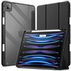 JETech Custodia SOLO per iPad Pro 11 Pollici (2022/2021/2020/2018) con Portapenne, il Involucro Posteriore Chiaro Trasparente Supporto Cover Sottile per Tablet Antiurto (Nero)