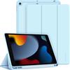 CACOE Cover Custodia Compatibile con iPad 9a Generazione 2021/iPad 8a Gen 2020/iPad 7a Gen 2019, Leggero Cover Protettivo Supporto con Pencil Holder per iPad 10.2 Auto Sveglia Sonno, Cielo Blu