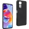 REY Cover in Gel TPU Nera per XIAOMI REDMI Note 11 4G - Note 11s 4G, Ultra Sottile 0,33 mm, Morbido Flessibile, Custodia Silicone