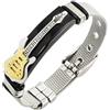 UNGUGU Bracciale for Chitarra con Cinturino in Rete,Bracciale Punk in Acciaio Inossidabile for Gli Amanti della Musica