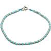 Spadarella Gioielli VLNET | Bracciale Spadarella con Anellini in Argento 925 diametro 3 mm e Pietra Naturale Turchese | Unisex Lunghezza 19 cm | Fatto a Mano in Italia