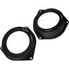 IPNOSIS Coppia supporti anteriori e posteriori per altoparlanti da 100/130mm per Fiat Punto, 500, Alfa Romeo Mito, Ford KA, Opel Astra (vari modelli)