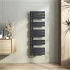 Heilmetz Termosifoni Moderni 1176x400mm Termoarredo Bagno Interasse 50 Radiatore Scaldasalviette da Parete G1/2, Vertical, Antracite, Scaldasalviette Bagno Termosifone Acciaio