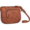STILORD 'Jutta' Borsa Intrecciata Donna Pelle - Borsa Tracolla Pelle Vera Borsetta Piccolo alla Moda Borsa a mano - Retro Pochette Cuoio Borsa a spalla con Tracolla, Colore:albi - washed - cognac