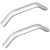 ANSIEDIO 2 Pezzi Maniglie per Mobili da Cucina 96 mm, Moderni Lega di Alluminio Maniglia per Armadio, Cassetti, Porte, Cameretta, Armadi (Argento)