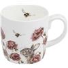 Wrendale Designs Royal Worcester - Tazza in ceramica, 0,3 l, motivo: lepre e ape