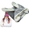 Generic Coperta oversize con orecchie da coniglio - Felpa con cappuccio oversize per ragazze, calda coperta con cappuccio indossabile | Coperta calda con cappuccio indossabile, mantella con cappuccio lavabile