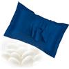 Nazaz Set di 2 Federe in Seta per Cuscini Letto (50x80 cm) - Morbido e Setoso al tatto, Protezione per Capelli e Pelle, Chiusura a Busta - Eleganza e Comfort per Ogni Stagione