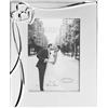 celebrationgiftsforall Cornice portafoto per fidanzamento, matrimonio o anniversario, 12,7 x 17,8 cm, con cuori di cristallo, argento opaco