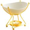 WD&CD Bruciatore lingotto d'oro di Oli Essenziali Sospeso, Diffusore di Oli Essenzial a Candela Brucia Essenze Ceramica con Aroma Lamp Portacandele Decorazione Casa Camera da Letto Yoga, Oro