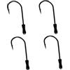 Predax Trailer Hook - 4 ami aggiuntivi da pesca, ami per jigs, spinnerbaits, chatter, esche artificiali, ami per pesci predatori, ami per luccio, amo per lucioperca, dimensioni: 4/0