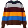 United Colors of Benetton Maglia G/C M/L 103MK107T Maglione, Multicolor, XS Uomo