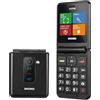 Brondi Telefono Cellulare Brondi Flipper Dual Sim Colore Black