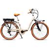 EMG City-bike vintage Audrey con ruota da 26'', freni V-brake, motore 250W batteria ultra slim 13Ah, cambio Shimano