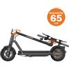 NAVEE N65i Monopattino Elettrico con il Manubrio a Chiuso Ruotabile, Motore Max 1000W Autonimia 65KM Triplo Freno Gomma Offroad 10,5 Pollici e Frecce